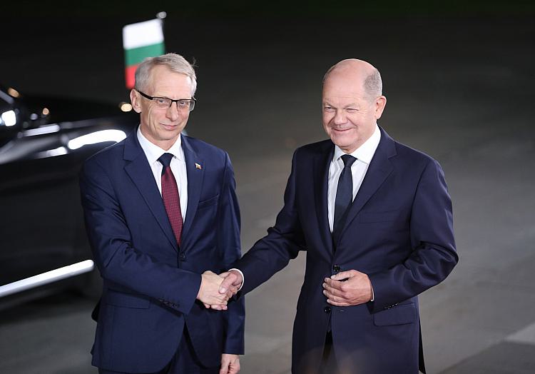 Nikolaj Denkow und Olaf Scholz am 04.10.2023, über dts Nachrichtenagentur