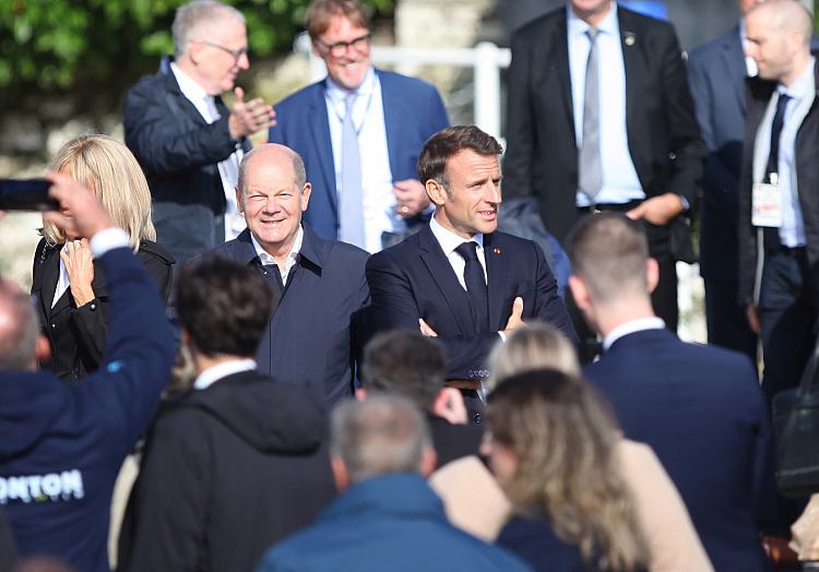 Emmanuel Macron und Olaf Scholz am 10.10.2023, über dts Nachrichtenagentur