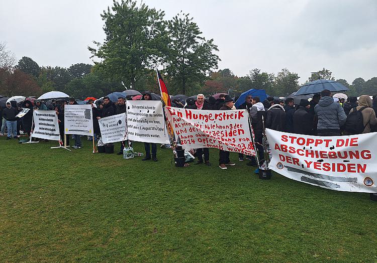 Jesiden-Protest am 19.10.2023, über dts Nachrichtenagentur