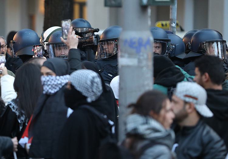 Verbotene Pro-Palästina-Demo am 18.10.2023, über dts Nachrichtenagentur