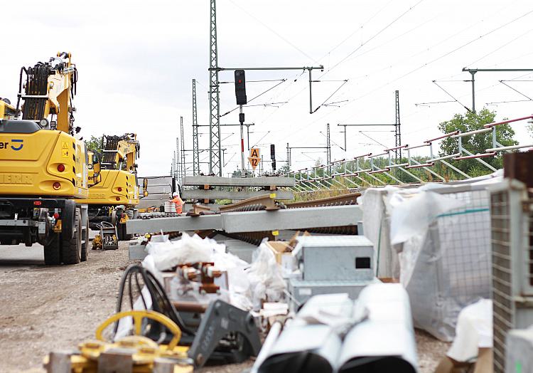 Bauarbeiten an der Bahnstrecke Halle (Saale) - Leipzig bei Kanena (Archiv), über dts Nachrichtenagentur