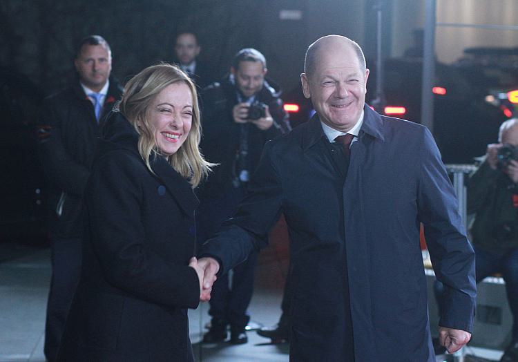 Giorgia Meloni und Olaf Scholz am 22.11.2023, über dts Nachrichtenagentur