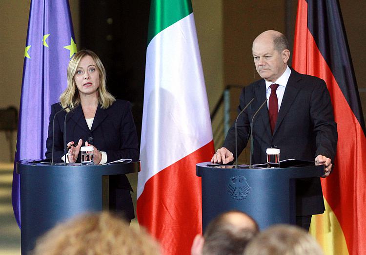 Giorgia Meloni und Olaf Scholz am 22.11.2023, über dts Nachrichtenagentur