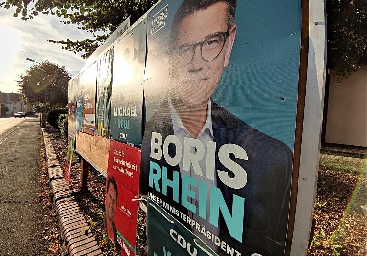 CDU-Wahlplakat zur Landtagswahl in Hessen 2023 (Archiv), via dts Nachrichtenagentur