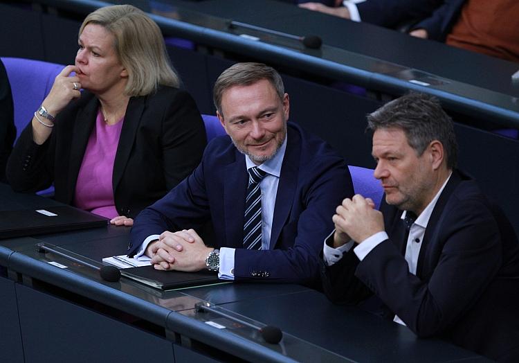 Nancy Faeser, Christian Lindner, Robert Habeck (Archiv), via dts Nachrichtenagentur