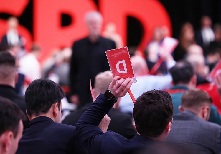 Abstimmung auf SPD-Parteitag im Dezember 2023, über dts Nachrichtenagentur