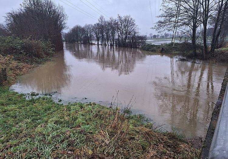 Überschwemmung am Fluss Aue in Niedersachsen, via dts Nachrichtenagentur