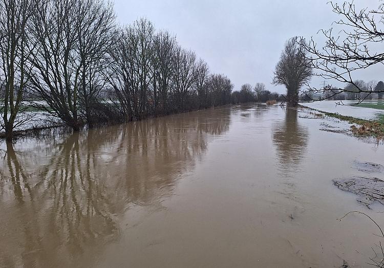 Überschwemmung am Fluss Aue in Niedersachsen, via dts Nachrichtenagentur