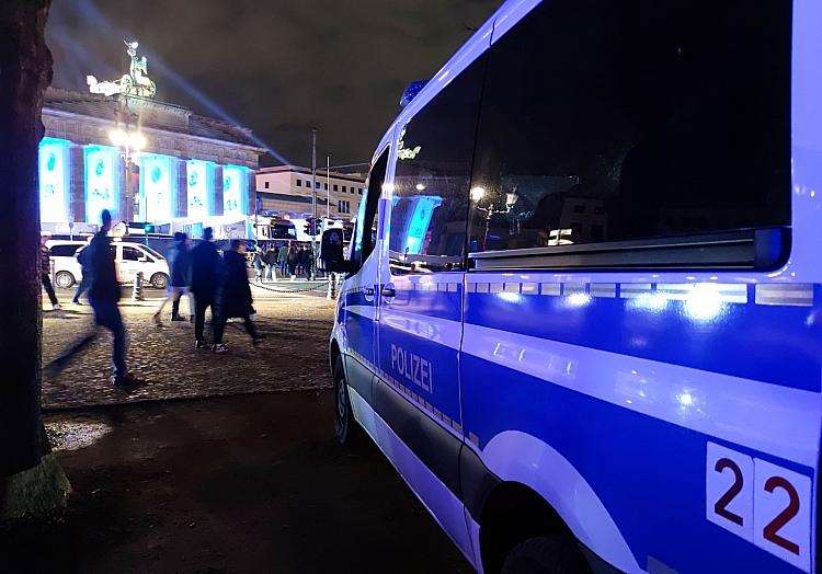 Polizei vor dem Brandenburger Tor (Archiv), via dts Nachrichtenagentur