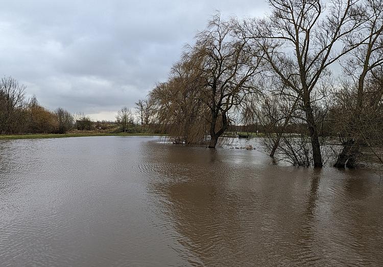 Hochwasser an der Helme am 04.01.2024, via dts Nachrichtenagentur