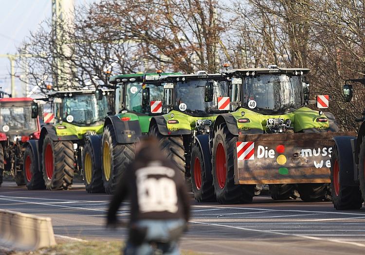 Bauernproteste am 08.01.2024, via dts Nachrichtenagentur