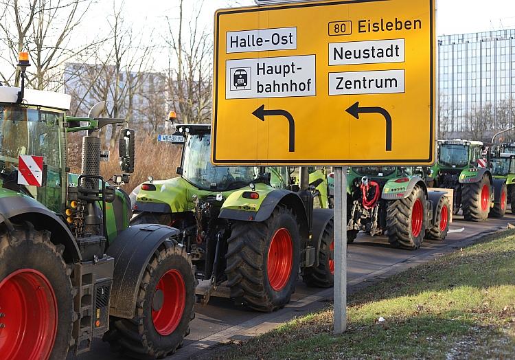 Bauernproteste am 08.01.2024, via dts Nachrichtenagentur