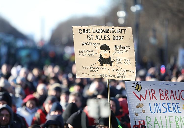 Bauernproteste am 08.01.2024, via dts Nachrichtenagentur