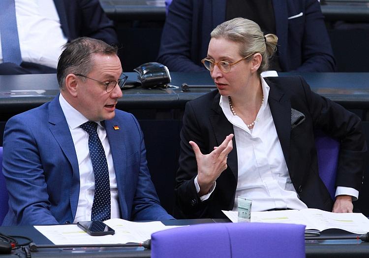 Tino Chrupalla und Alice Weidel am 19.01.2024, via dts Nachrichtenagentur