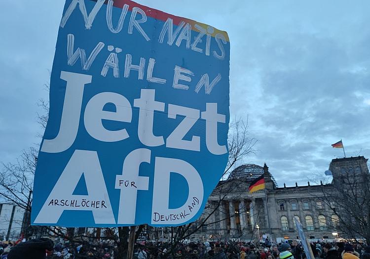 Demo gegen Rechtsextremismus am 21.01.2024, via dts Nachrichtenagentur