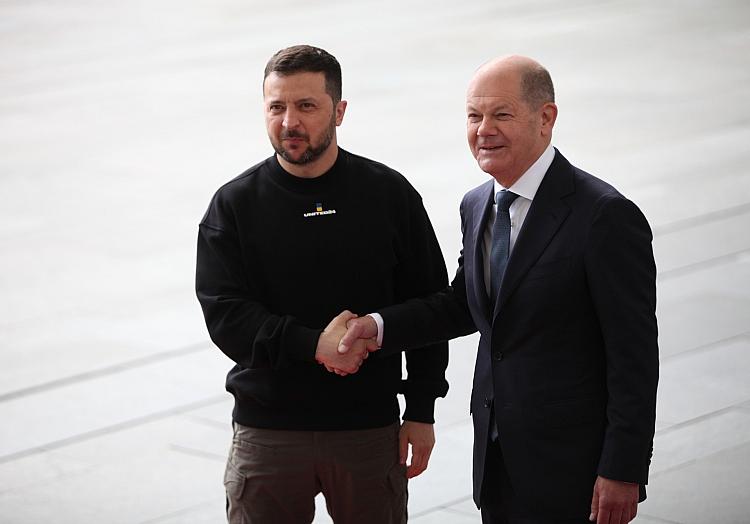 Wolodymyr Selenskyj am 14.05.2023 im Kanzleramt, via dts Nachrichtenagentur