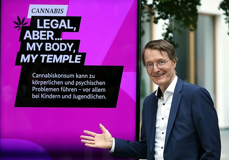 Karl Lauterbach bei der Vorstellung der Cannabis-Kampagne (Archiv), via dts Nachrichtenagentur