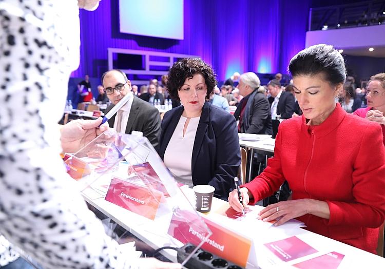Shervin Haghsheno, Christian Leye, Sahra Wagenknecht (Archiv), via dts Nachrichtenagentur