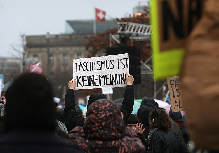 Demo gegen Rechtsextremismus am 03.02.2024, via dts Nachrichtenagentur