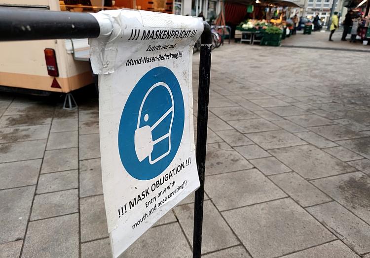 Maskenpflicht auf einem Wochenmarkt (Archiv), via dts Nachrichtenagentur