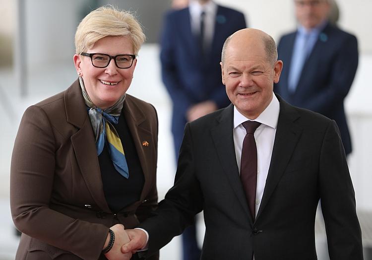 Ingrida Simonyte und Olaf Scholz am 14. März 2024, via dts Nachrichtenagentur