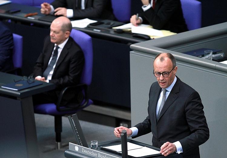 Olaf Scholz und Friedrich Merz am 20.03.2024, via dts Nachrichtenagentur