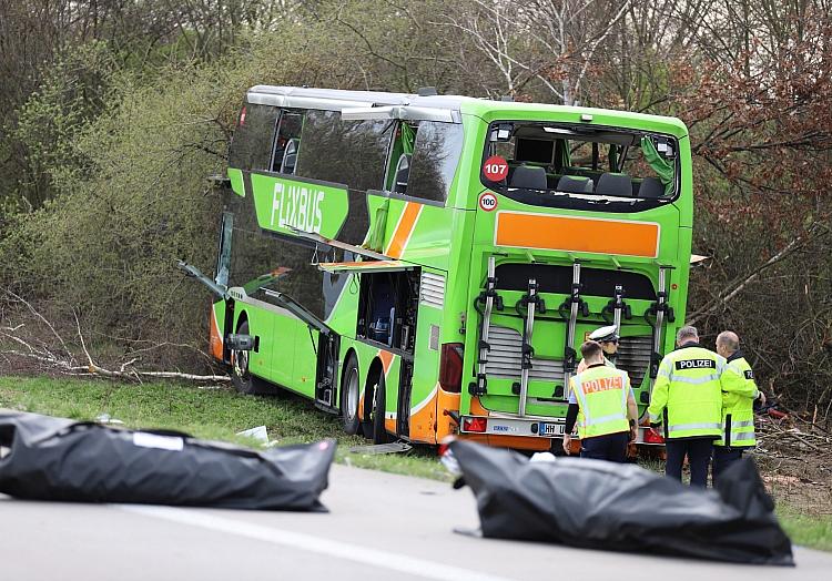 Unfall auf der A 9 bei Leipzig am 27.03.2024, via dts Nachrichtenagentur
