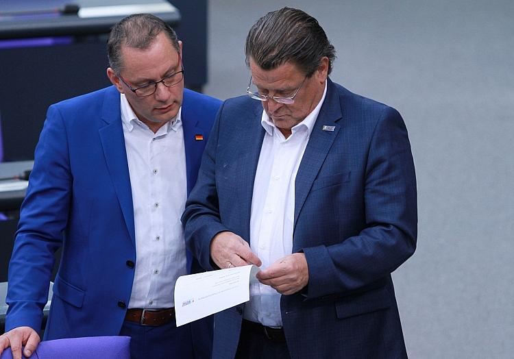 Tino Chrupalla und Stephan Brandner am 24.04.2024, via dts Nachrichtenagentur