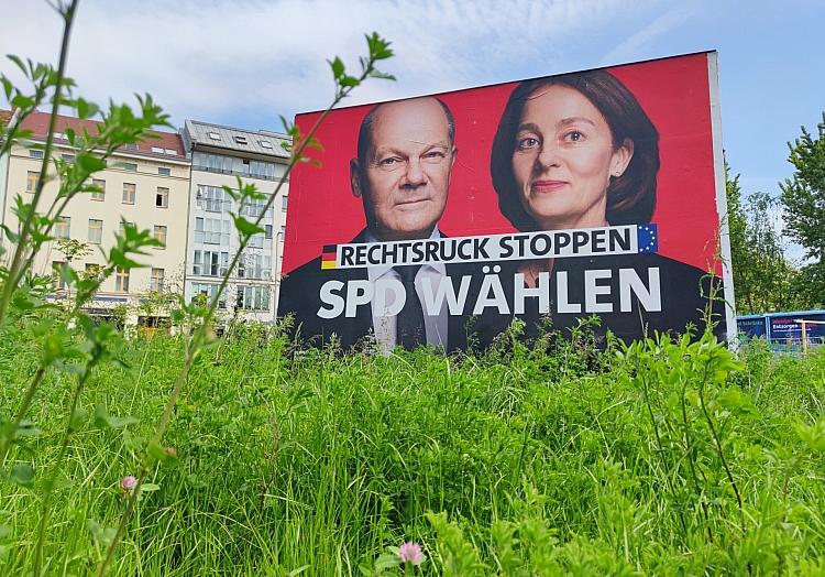 SPD-Wahlplakat zur Europawahl (Archiv), via dts Nachrichtenagentur