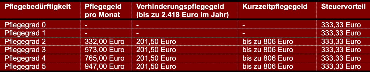 Aufgrund der hohen Kosten für eine 24-Stunden-Pflege stellt sich die Frage nach finanzieller Unterstützung.