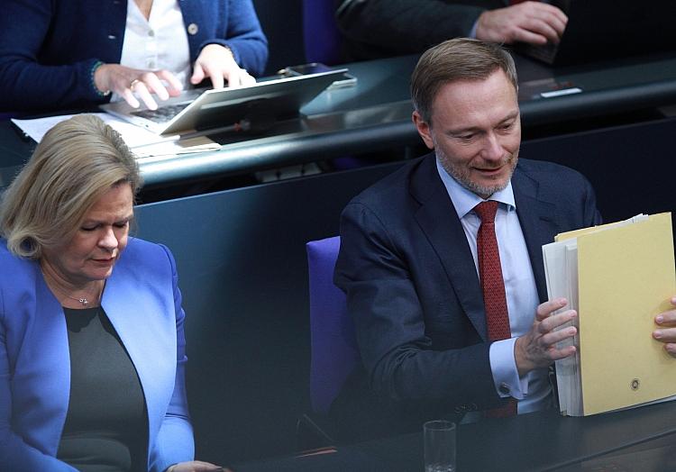 Nancy Faeser und Christian Lindner (Archiv), via dts Nachrichtenagentur