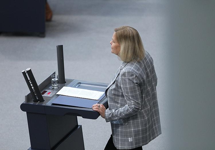 Nancy Faeser (Archiv), via dts Nachrichtenagentur
