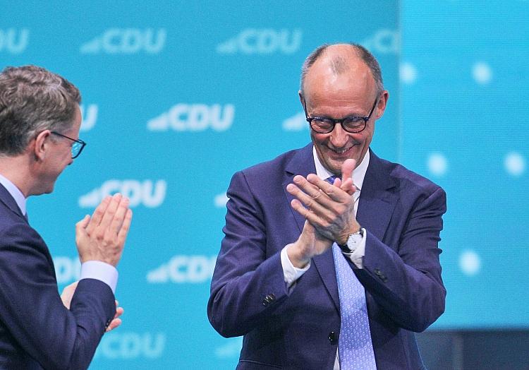 Carsten Linnemann und Friedrich Merz am 06.05.2024, via dts Nachrichtenagentur