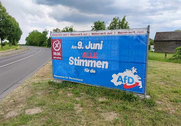 AfD-Wahlplakat in Mecklenburg-Vorpommern (Archiv), via dts Nachrichtenagentur