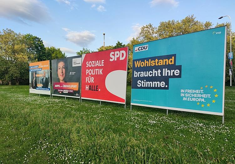 Wahlplakate zur Europawahl und Kommunalwahl in Sachsen-Anhalt (Archiv), via dts Nachrichtenagentur