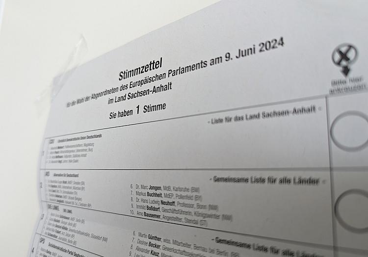 Stimmzettel zur Europawahl 2024 (Archiv), via dts Nachrichtenagentur