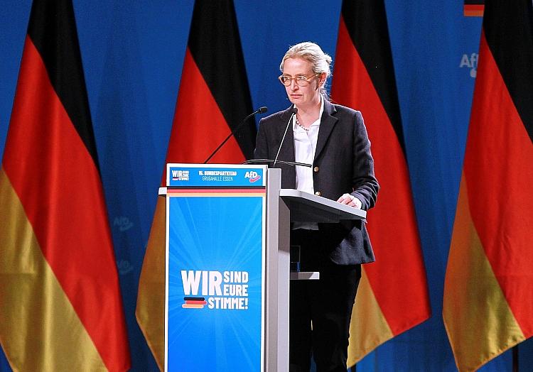 Alice Weidel beim AfD-Parteitag im Juni 2024, via dts Nachrichtenagentur