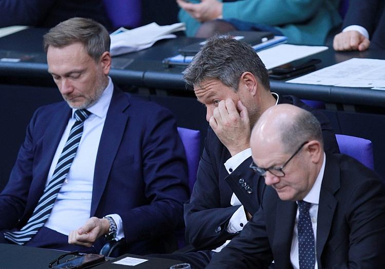 Christian Lindner, Robert Habeck, Olaf Scholz (Archiv), via dts Nachrichtenagentur