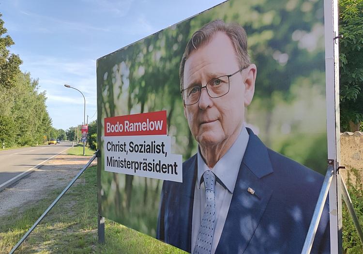 Wahlplakat mit Bodo Ramelow zur Landtagswahl in Thüringen (Archiv), via dts Nachrichtenagentur