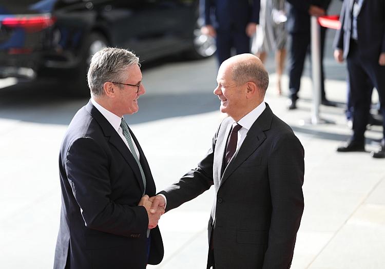 Keir Starmer und Olaf Scholz am 28.08.2024, via dts Nachrichtenagentur