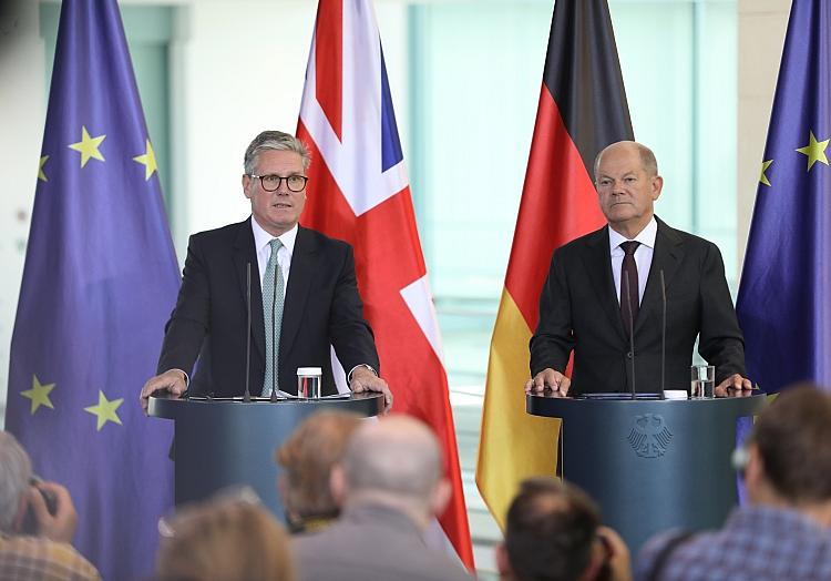 Keir Starmer und Olaf Scholz am 28.08.2024, via dts Nachrichtenagentur