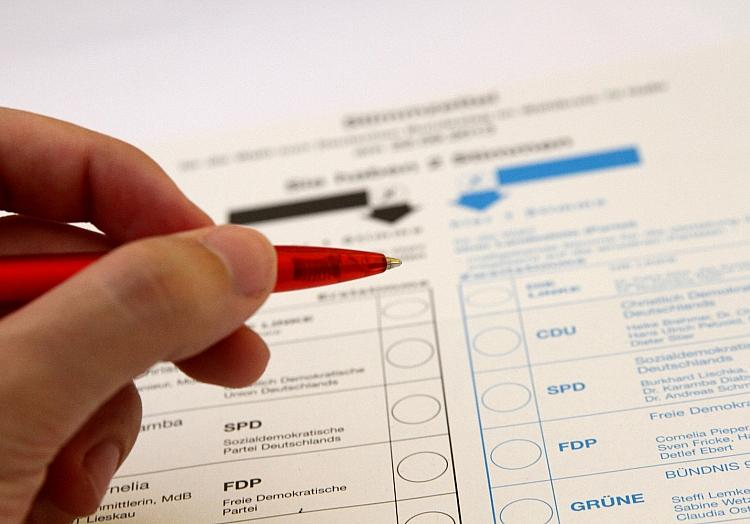 Stimmzettel für die Bundestagswahl, via dts Nachrichtenagentur