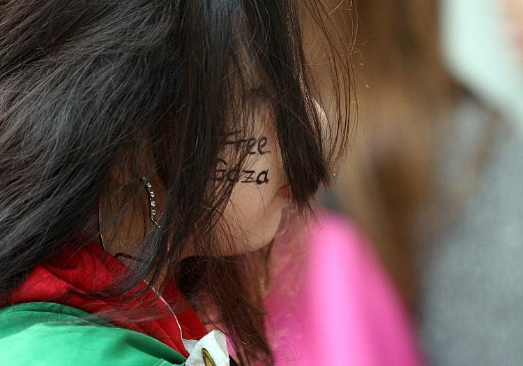 Mädchen mit dem Schriftzug `Free Gaza` (Archiv), via dts Nachrichtenagentur