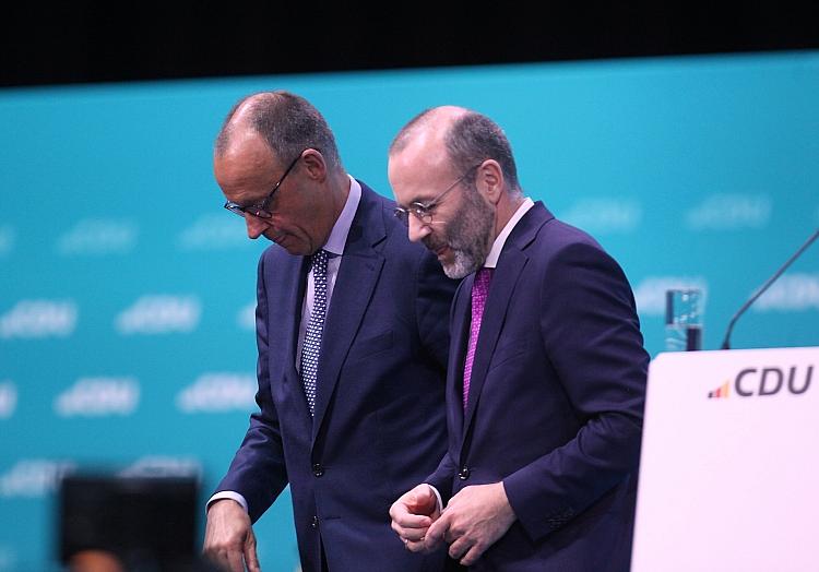 Friedrich Merz und Manfred Weber (Archiv), via dts Nachrichtenagentur