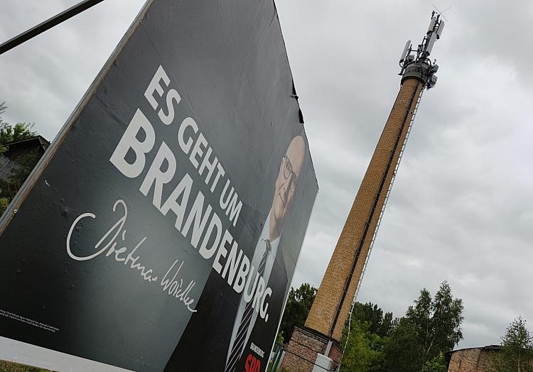 SPD-Wahlplakat mit Dietmar Woidke zur Landtagswahl in Brandenburg (Archiv), via dts Nachrichtenagentur