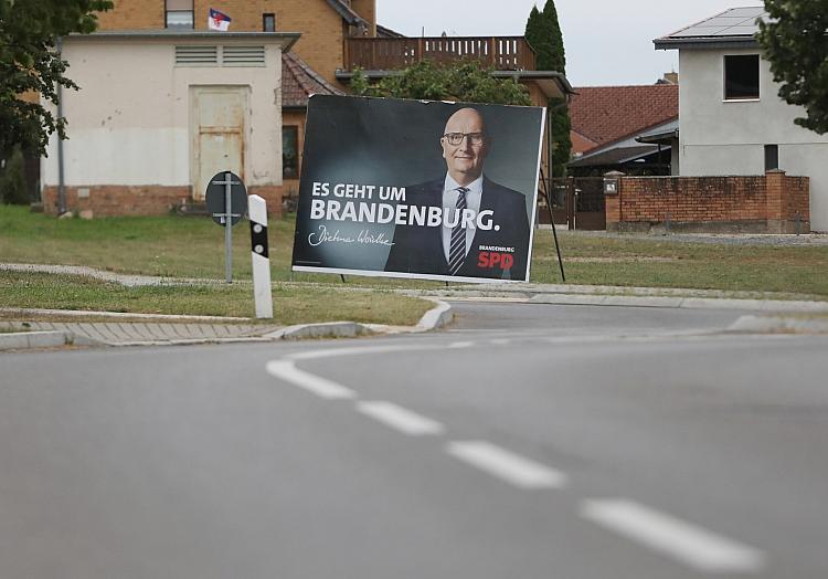 SPD-Wahlplakat mit Dietmar Woidke zur Landtagswahl in Brandenburg (Archiv), via dts Nachrichtenagentur