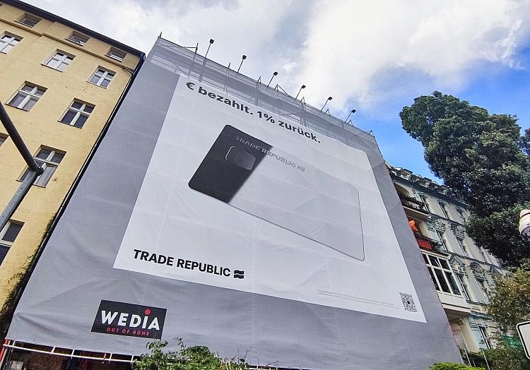 Werbung für Trade Republic (Archiv), via dts Nachrichtenagentur
