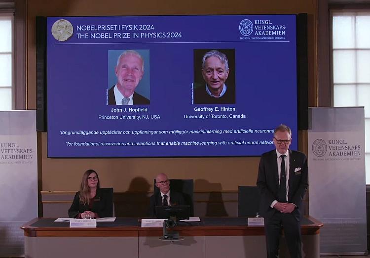 Bekanntgabe Physik-Nobelpreis 2024 (Archiv), via dts Nachrichtenagentur