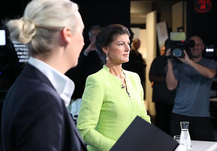 Alice Weidel und Sahra Wagenknecht am 09.10.2024, via dts Nachrichtenagentur