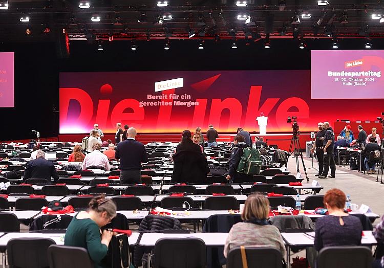 Linke-Parteitag am 18.10.2024, via dts Nachrichtenagentur
